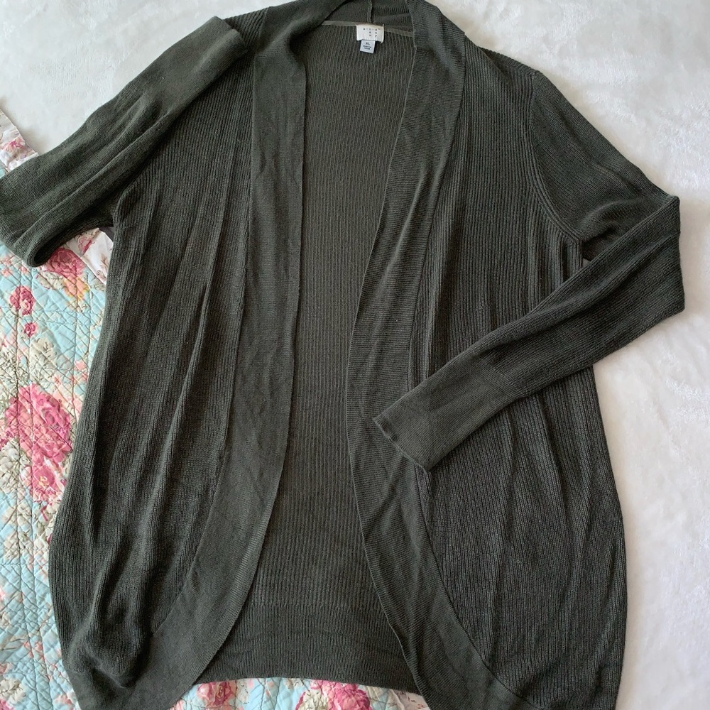 Army Green Cardigan